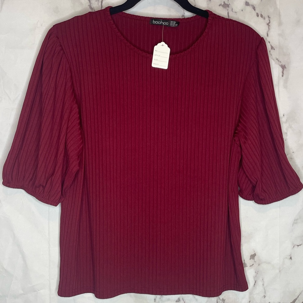 Red short sleeve top
